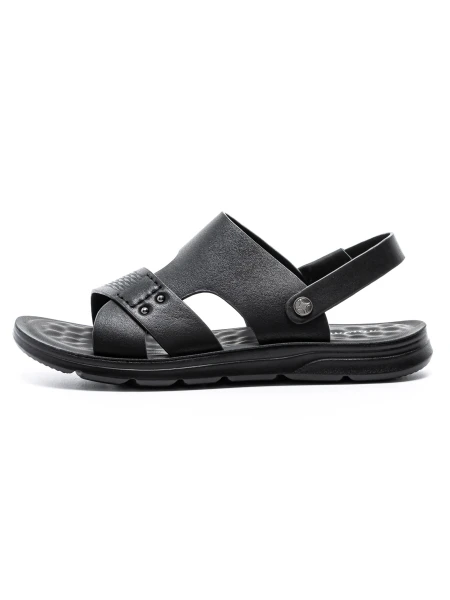 Sandale Barbati din piele naturala 7565D BLACK | ADVANCER