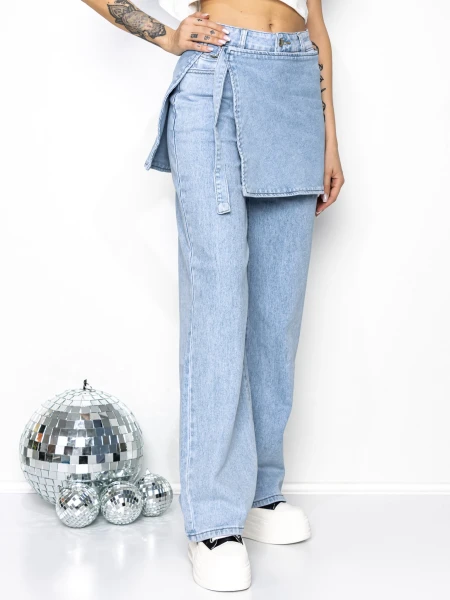 Blugi Dama Y3009-1 ALBASTRU | FASHION