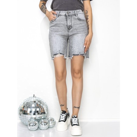 Blugi Scurti Dama GDS1819E GRI | MINA