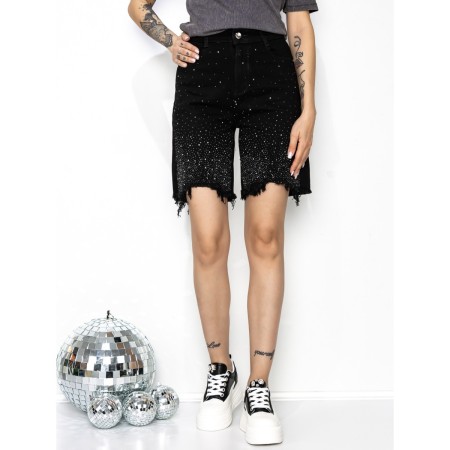 Blugi Scurti Dama GDS1819A NEGRU | MINA