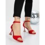 Sandale Dama cu Toc Subtire 5XKK17 RED | MEI