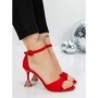 Sandale Dama cu Toc Subtire 5XKK17 RED | MEI