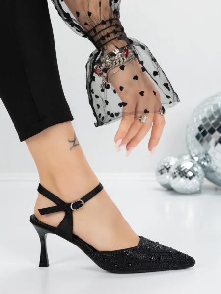 Pantofi Stiletto 5GZ65 BLACK | MEI