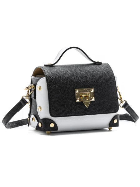 Genti Dama Din Piele Naturala GD32 BLACK-WHITE | FORSETI