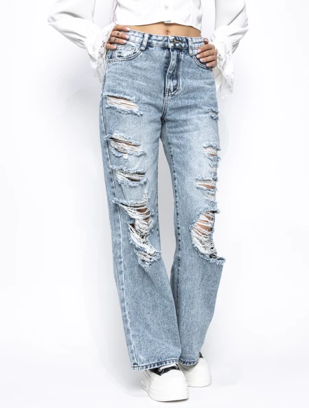 Blugi Dama G1879 ALBASTRU | MINA