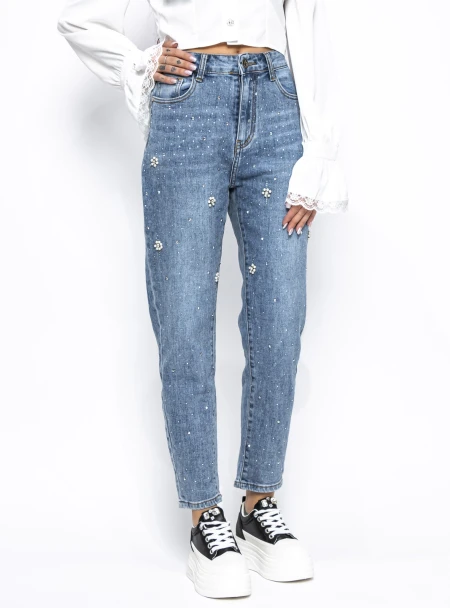 Blugi Dama RF033 ALBASTRU | MINA