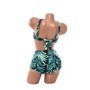 Costum de baie dama L909-2 NEGRU-VERDE | MEINA