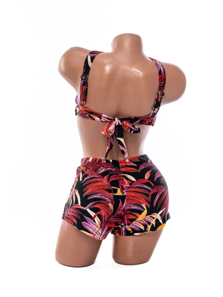 Costum de baie dama L909-2 NEGRU-VISINIU | MEINA