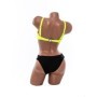 Costum de baie dama F661 VERDE NEON-NEGRU | MEINA