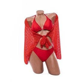 Costum de baie dama F119 ROSU | MEINA