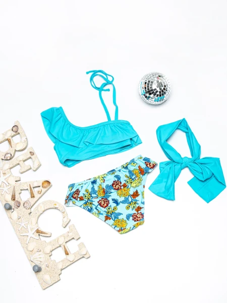 Costum de baie fete X26 ALBASTRU | MEINA