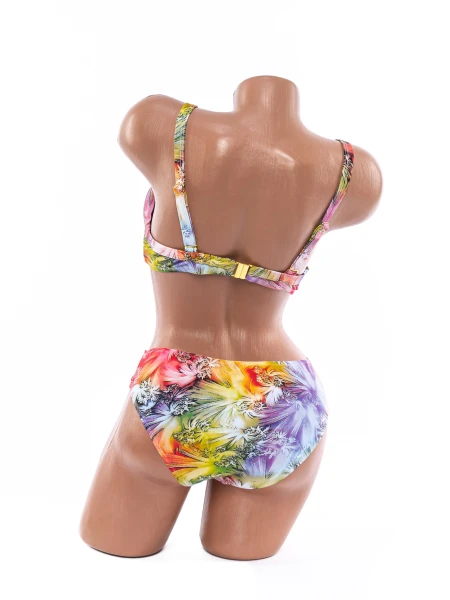 Costum de Baie Dama 2 Piese L2219 Portocaliu-Mov | Meina » Reina.Ro