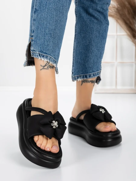 Papuci Dama cu Platforma 8570 BLACK | MEI