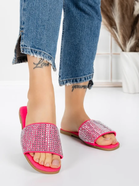 Papuci Dama cu Talpa Joasa 3AQ18 FUCHSIA | MEI