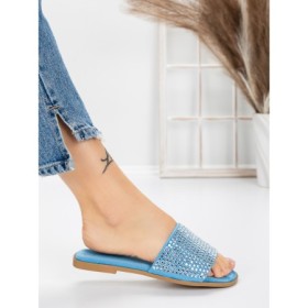 Papuci Dama cu Talpa Joasa 3AQ18 BLUE | MEI