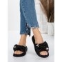 Papuci Dama cu Talpa Joasa 5WL21 BLACK | MEI