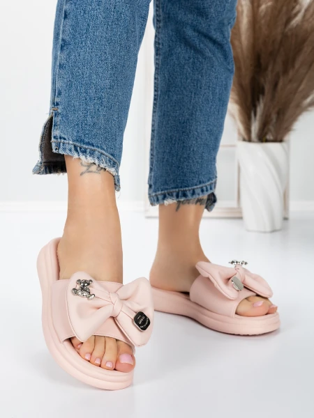 Papuci Dama cu Talpa Joasa 5WL21 PINK | MEI