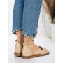 Sandale Dama cu Talpa Joasa 5PT5 BEIGE | MEI