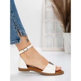 Sandale Dama cu Talpa Joasa 5PT5 WHITE | MEI