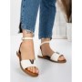 Sandale Dama cu Talpa Joasa 5PT5 WHITE | MEI