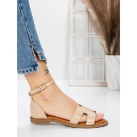 Sandale Dama cu Talpa Joasa 5PT6 BEIGE | MEI