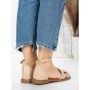 Sandale Dama cu Talpa Joasa 5PT6 BEIGE | MEI