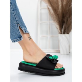 Papuci Dama cu Talpa Joasa 3AW310 BLACK | MEI