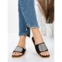 Papuci Dama cu Talpa Joasa 3AW308 BLACK | MEI