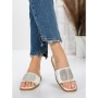 Papuci Dama cu Talpa Joasa 3AW308 WHITE | MEI