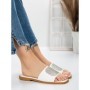 Papuci Dama cu Talpa Joasa 3AW308 WHITE | MEI