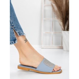 Papuci Dama cu Talpa Joasa 3AW308 BLUE | MEI