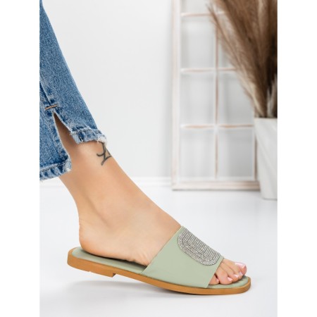 Papuci Dama cu Talpa Joasa 3AW308 CYAN | MEI
