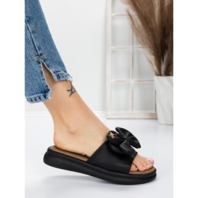 Papuci Dama cu Talpa Joasa 3AW311 BLACK | MEI