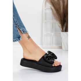 Papuci Dama cu Talpa Joasa 3AW319 BLACK | MEI