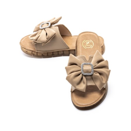 Papuci Dama din piele naturala 49005 APRICOT | FORMAZIONE