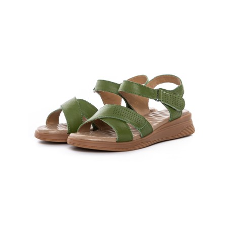 Sandale Dama din piele naturala 22108 GREEN | FORMAZIONE