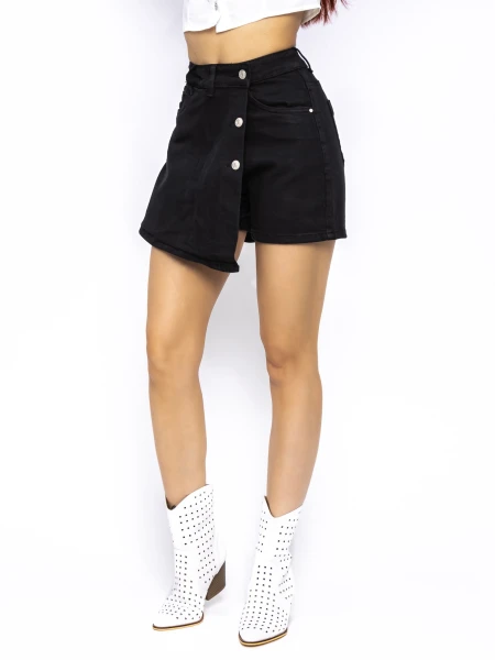 Blugi Scurti Dama SL1705 NEGRU | MINA