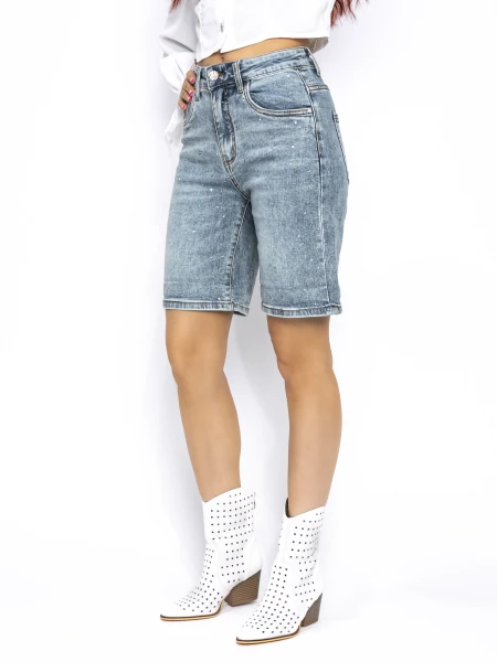 Blugi Scurti Dama RF127 ALBASTRU | MINA