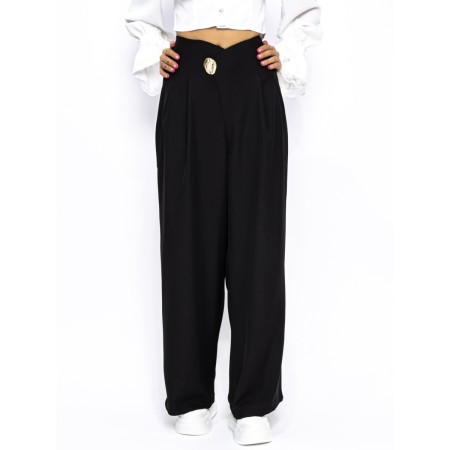 Pantaloni Dama P80170 NEGRU | KIKIRIKI