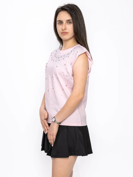 Tricou Dama T7271 ROZ | KIKIRIKI