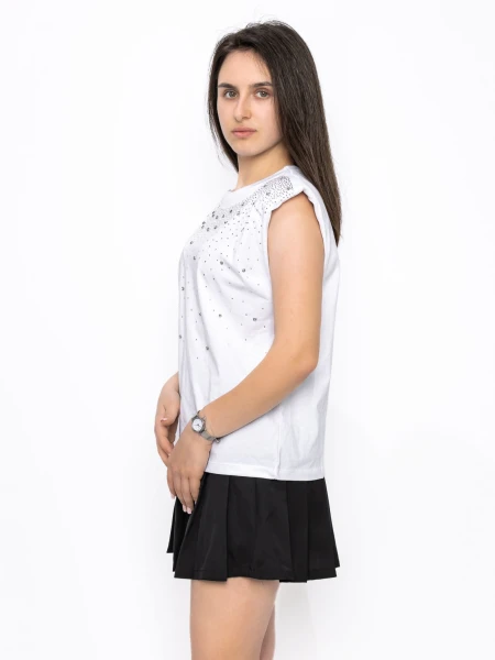 Tricou Dama T7271 ALB | KIKIRIKI