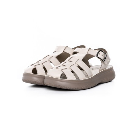 Sandale Dama din piele naturala 1957623 CREAM | FORMAZIONE
