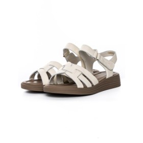 Sandale Dama din piele naturala KM8282 CREAM | FORMAZIONE
