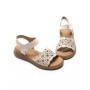 Sandale Dama din piele naturala 33177 CREAM | FORMAZIONE