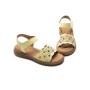 Sandale Dama din piele naturala 33177 YELLOW | FORMAZIONE
