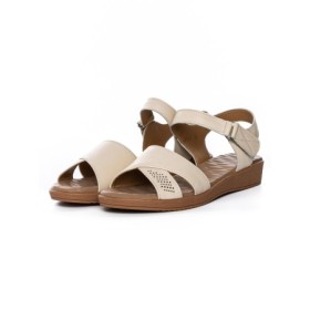 Sandale Dama din piele naturala 52033 CREAM | FORMAZIONE