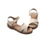 Sandale Dama din piele naturala 52033 CREAM | FORMAZIONE