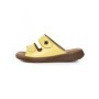 Papuci Dama din piele naturala 33173 YELLOW | FORMAZIONE
