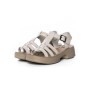 Sandale Dama din piele naturala 246609T CREAM | FORMAZIONE