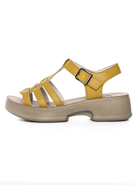 Sandale Dama din piele naturala 246609T YELLOW | FORMAZIONE